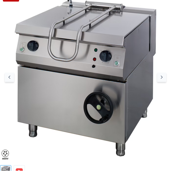  Τηγάνι Bratt Premium 100L - Ηλεκτρικό - 400V - 100cm πλάτος x 90cm βάθος